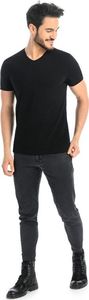 Teyli T-shirt męski bawełniany Dany V czarny Czarny XL 3