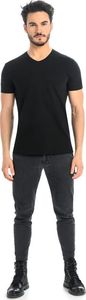 Teyli T-shirt męski bawełniany Dany V czarny Czarny XL 4