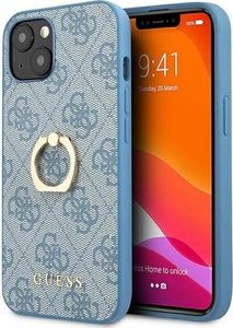 Guess Guess GUHCP13S4GMRBL iPhone 13 mini 5,4" niebieski/blue hardcase 4G with ring stand 1