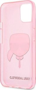 Karl Lagerfeld Karl Lagerfeld KLHCP13SKHTUGLP iPhone 13 mini 5,4" różowy/pink hardcase Glitter Karl`s Head 7