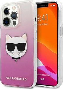 Karl Lagerfeld Karl Lagerfeld KLHCP13XCTRP iPhone 13 Pro Max 6,7" hardcase różowy/pink Choupette Head 1