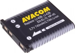 Akumulator Avacom Olympus Li-40B, Li-42B, Fujifilm NP-45, Nikon EN-EL10, Li-ion 3.7V, 740mAh, 2.7Wh (DIOL-LI40-AVA) 1