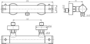 Bateria prysznicowa Schütte London chrom (SCHTTE) 8