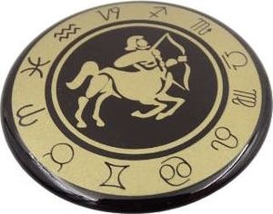 Giftdeco Strzelec - znak zodiaku - magnes. Śr. 6cm; metal emaliowany 2