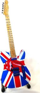 Giftdeco Mini gitara Rolling Stones z drewna mahoniowego 1