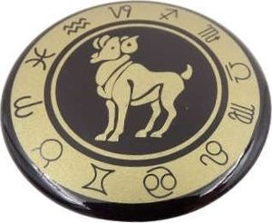 Giftdeco Baran - znak zodiaku - magnes; metal emaliowany 2