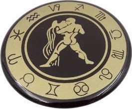 Giftdeco Wodnik - znak zodiaku - magnes; metal emaliowany 2