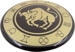 Giftdeco Byk - znak zodiaku - magnes. Śr. 6cm; metal emaliowany 3