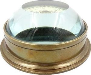 Giftdeco Kompas soczewkowy - mosiądz i szkło 3