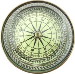 Giftdeco Mosiężny kompas soczewkowy 2