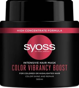Syoss Intensive Color Vibrancy Boost intensywnie regenerująca maska do włosów farbowanych i rozjaśnianych 500ml 1