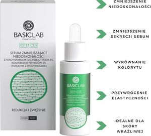 Basiclab Esteticus serum zmniejszające niedoskonałości z niacynamidem 10% 30ml 3