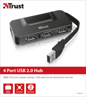 HUB USB Trust OILA 4 PORT USB 2.0 (20577) 3