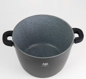 Karl Hausmann Garnek 6L granitowy z powłoką greblon + uchwyty 2