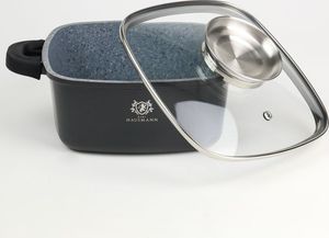 Karl Hausmann Garnek 4,4L granitowy z powłoką greblon + uchwyty 3