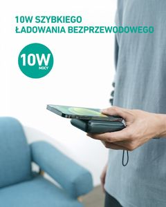 Powerbank Aukey PB-WL01S Basix Pro Mini 10000mAh Czarny 2