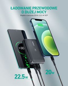 Powerbank Aukey PB-WL01S Basix Pro Mini 10000mAh Czarny 3