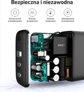 Ładowarka Aukey PA-B6S 1x USB-A 2x USB-C 4.5 A (PA-B6S) 2