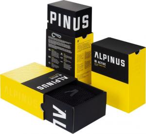 Alpinus Bielizna termoaktywna męska Alpinus Active Base Layer Set czarno-szara GT43257 r. L 3