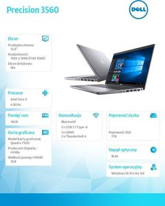 Laptop Dell Precision 3560 (1001756573090) 6