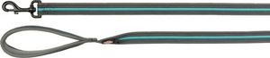 Trixie Fusion, smycz dla psa, grafit/morski błękit, taśma parciana, S–L: 1.80 m/17 mm, bardzo długa 1