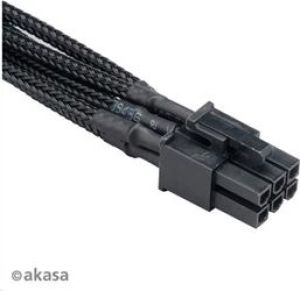 Akasa PCIe 6-pin - PCIe 6-pin, 0.4m, Czarny (AK-CBPW07-40BK) 2
