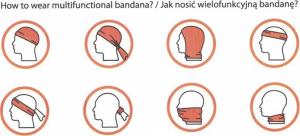 Viking Bandanka Polartec 420/22/6519/46 różowy one size 2