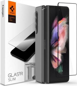 Spigen Szkło hartowane Spigen GLAS.tR Slim + Folia Hinge Film Samsung Galaxy Z Fold 3 Black 1