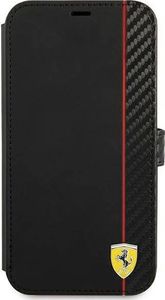 Ferrari Ferrari FESAXFLBKP13SBK iPhone 13 mini 5,4" czarny/black book On Track Carbon Stripe 2