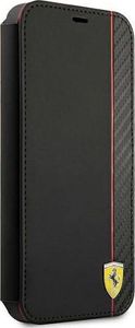 Ferrari Ferrari FESAXFLBKP13SBK iPhone 13 mini 5,4" czarny/black book On Track Carbon Stripe 3