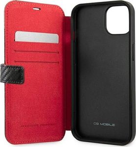 Ferrari Ferrari FESAXFLBKP13SBK iPhone 13 mini 5,4" czarny/black book On Track Carbon Stripe 5