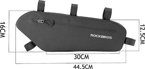 RockBros RockBros AS-018 Etui torba sakwa na rower pod ramę Czarne uniwersalny 3