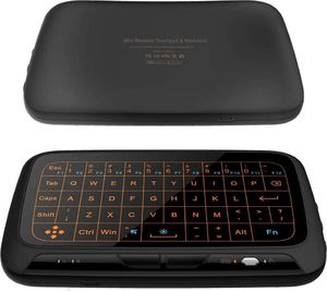 Klawiatura Alogy Dotykowa USB + Touchpad H18+ Bezprzewodowa Czarna US (9948) 3