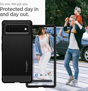 Spigen Etui Spigen Rugged Armor Google Pixel 6 Matte Black 9