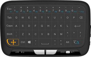 Klawiatura Alogy Ekranowa USB + Touchpad H18 Bezprzewodowa Czarna US (9947) 3