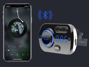 Transmiter FM Alogy Jednoczęściowe 2x USB-A 2.4 A 9