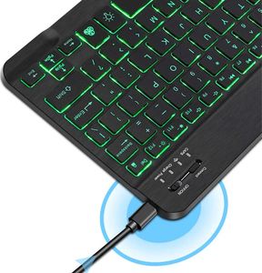 Klawiatura Alogy RGB LED Bluetooth iOS/Android/Windows (9911) 5