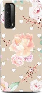 CaseGadget CaseGadget ETUI NADRUK BIAŁE SERCA I RÓŻE HUAWEI P SMART 2021 standard 1