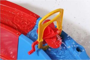 Wader Piaskownica 2w1 z torem wodnym + 10  akcesoriów 136x136 cm (40923) 2