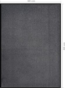 vidaXL Wycieraczka, antracytowa, 60x80 cm 6