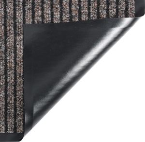 vidaXL Wycieraczka, prążkowana, beżowa, 80 x 120 cm 4