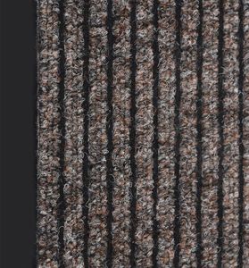 vidaXL Wycieraczka, prążkowana, beżowa, 80 x 120 cm 5