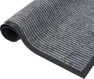 vidaXL Wycieraczka, prążkowana, szara, 60x80 cm 3