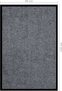 vidaXL Wycieraczka, prążkowana, szara, 80 x 120 cm 6