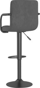 vidaXL Hokery, 2 szt., ciemnoszare, obite aksamitem 5