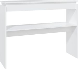 vidaXL Stolik konsolowy, biały, 102x30x80 cm, płyta wiórowa 2