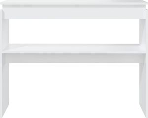 vidaXL Stolik konsolowy, biały, 102x30x80 cm, płyta wiórowa 4