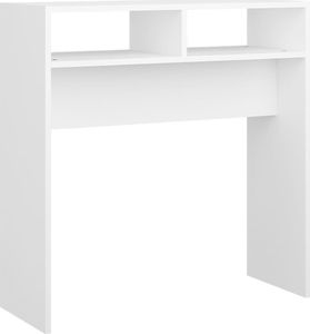 vidaXL Stolik konsolowy, biały, 78x30x80 cm, płyta wiórowa 2