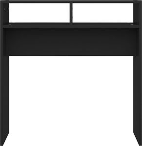 vidaXL Stolik konsolowy, czarny, 78x30x80 cm, płyta wiórowa 5