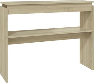 vidaXL Stolik konsolowy, dąb sonoma, 102x30x80 cm, płyta wiórowa 2